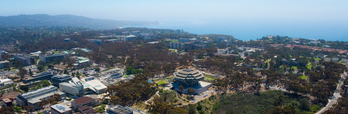 Aerial view of UC San Diego campus