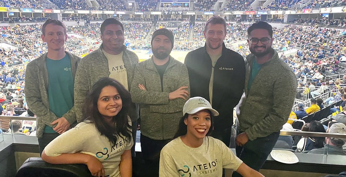 Ateios group at stadium